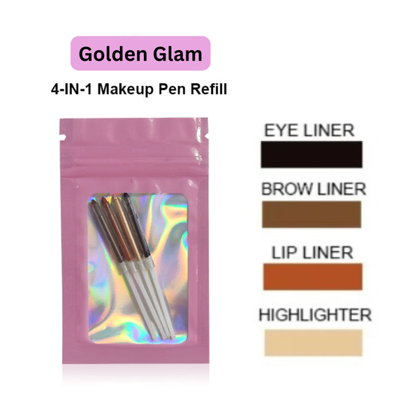 Golden Glam / Pen + Refill Four-in-one Makeup Pen