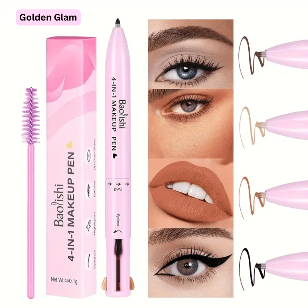 Golden Glam / Single Pen Four-in-one Makeup Pen