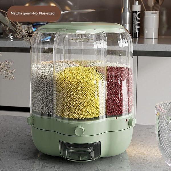 XL matcha Grain Rotating Rice Bucket